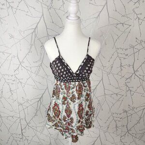 Billabong Artsy Paisley Print Strappy Babydoll Y2K Tank
